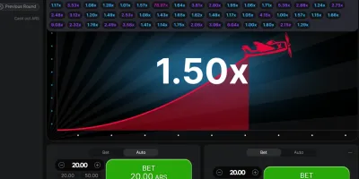 Aviator Game Interface screenshot